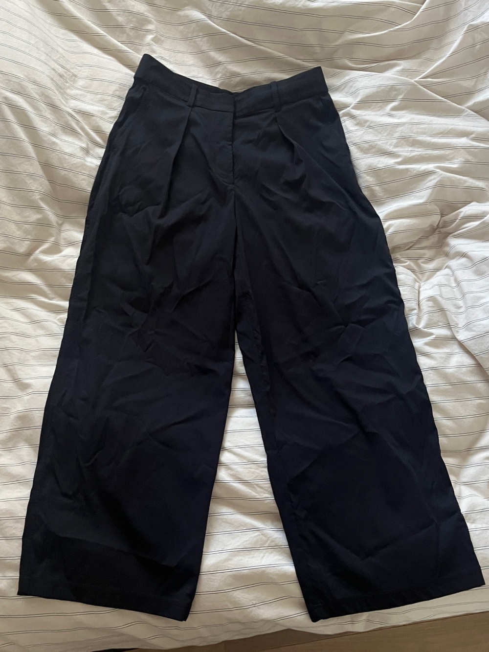 Lululemon Black Wide-Leg Dress Pants